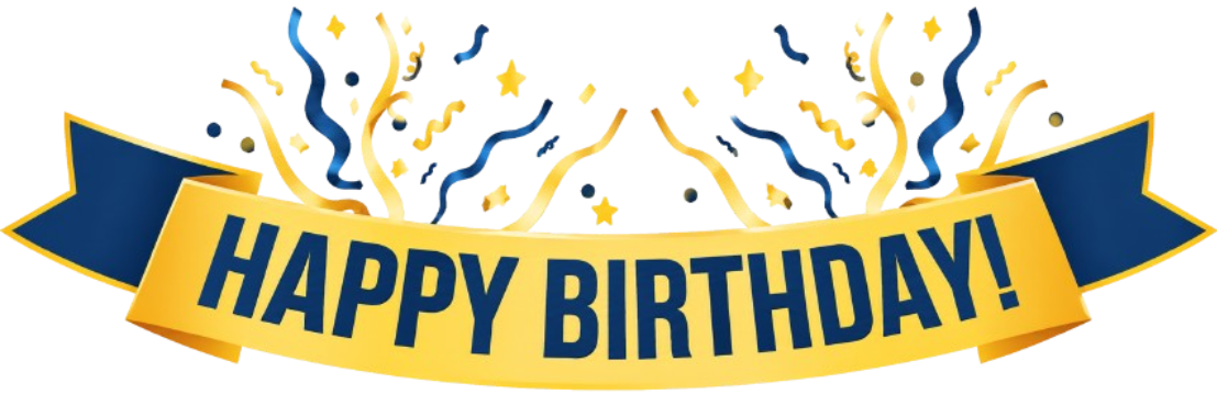 Happy Birthday Ribbon Sticker